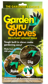 Garden Guru Waterproof and Puncture Resistant Gloves w Claws Digging