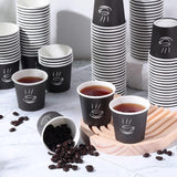 2400 Disposable Coffee Cups 4oz Extra Strong Takeaway Paper Take Away Bulk