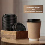 1000 Plastic Coffee Cup Lids Suits 8oz/10oz Cups Takeaway Take Away Bulk 80mm