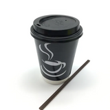 540x Disposable Coffee Cups with Lids 8oz Strong Takeaway Paper Take Away Bulk