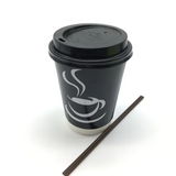 360x Extra Large Disposable Coffee Cups w/ Lids 12oz Strong Takeaway Paper Take Away Bulk