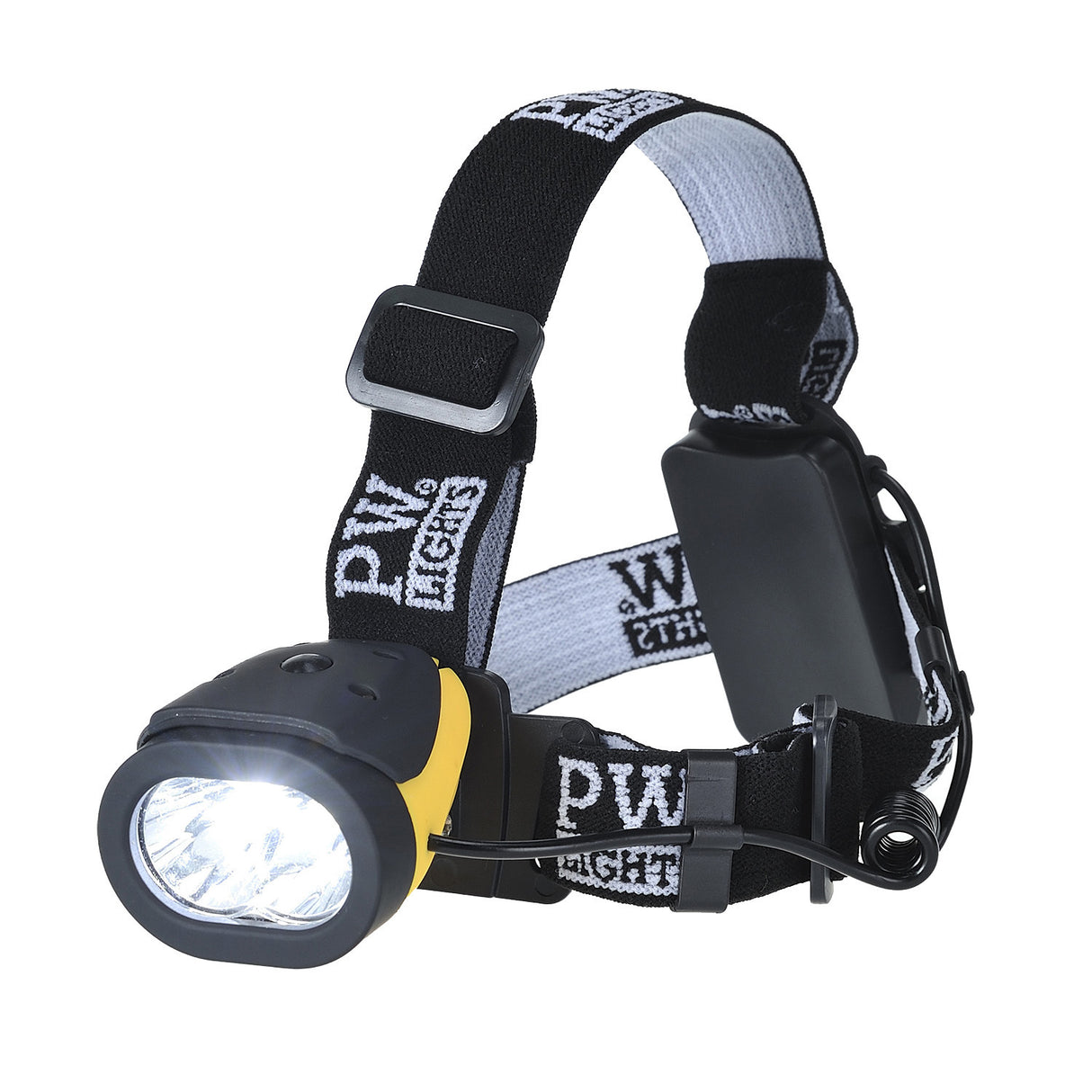 Portwest PA63 Dual Power Head Light Torch Headlamp Flashlight Camping - Black