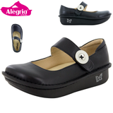 ALEGRIA Paloma Nursing Shoes Slip On Womens Work Working Hospitality - Black Nappa