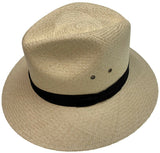 Luxury Genuine Panama Straw Hat Ecuadorian Fedora Wide Brim - Hand Woven in Ecuador MADE IN USA