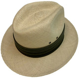 Luxury Genuine Panama Straw Hat Ecuadorian Fedora Brim - Hand Woven in Ecuador MADE IN USA