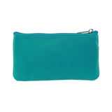 Pierre Cardin Ladies Womens Genuine Leather RFID Coin Purse Wallet - Turquoise