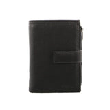 Pierre Cardin Womens Bi-Fold Italian Leather Credit Card Holder Wallet - Black