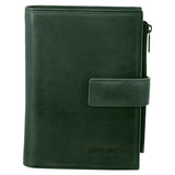 Pierre Cardin Womens Bi-Fold Italian Leather Credit Card Holder Wallet - Emerald