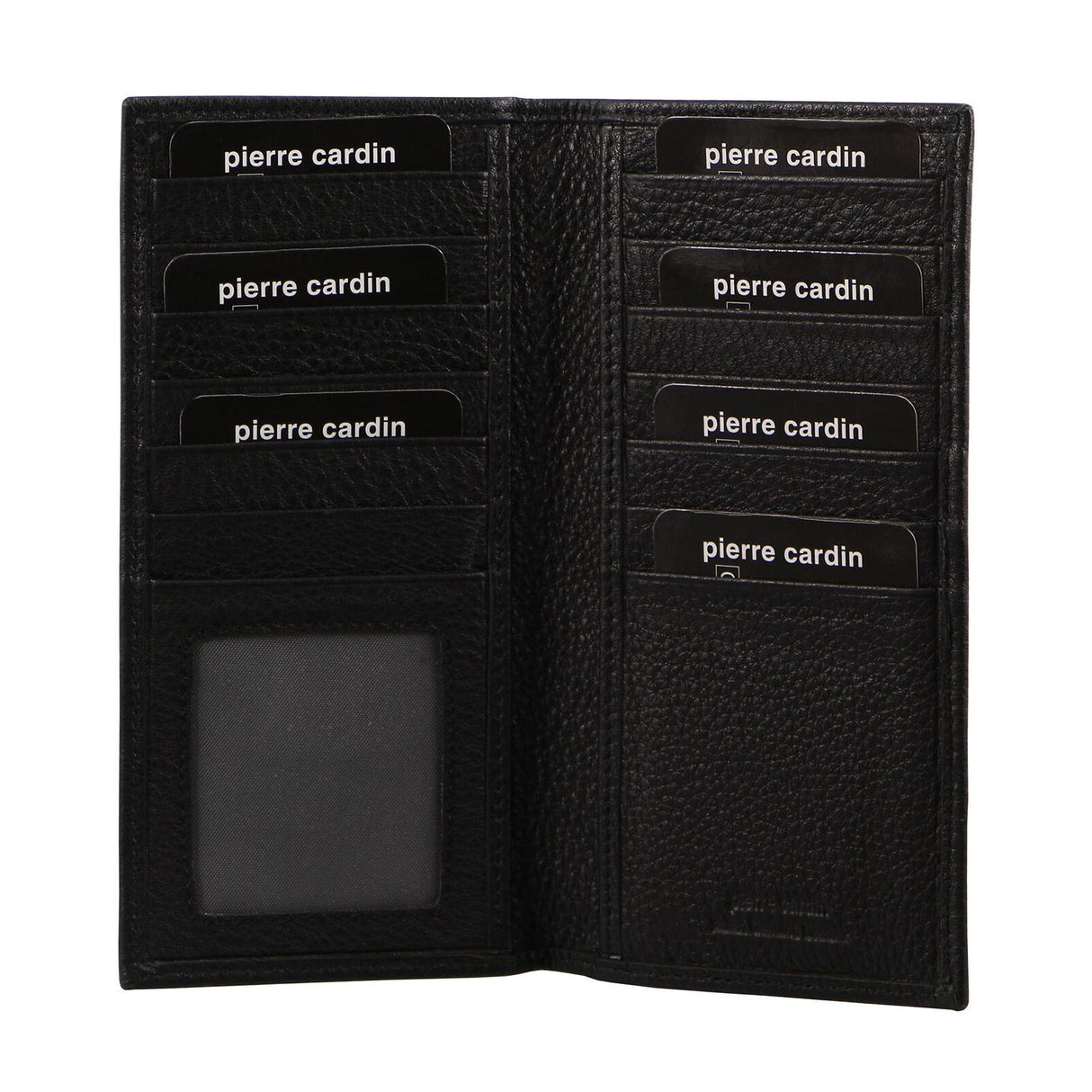 Pierre Cardin Mens Italian RFID Protected Leather Suit Wallet - Black