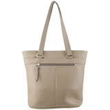 Pierre Cardin Soft Italian Leather Handbag Bag Tote Shoulder Messenger - Taupe