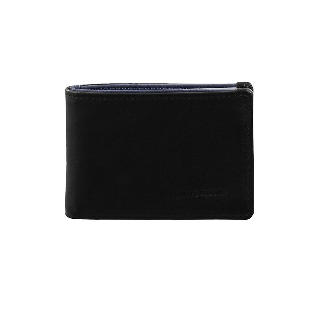 Pierre Cardin Mens Leather RFID Italian Two-Tone Wallet - Black/Navy