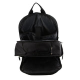 Pierre Cardin 30L Large Padded Backpack Bag w 13" Laptop Sleeve Travel Luggage - Black