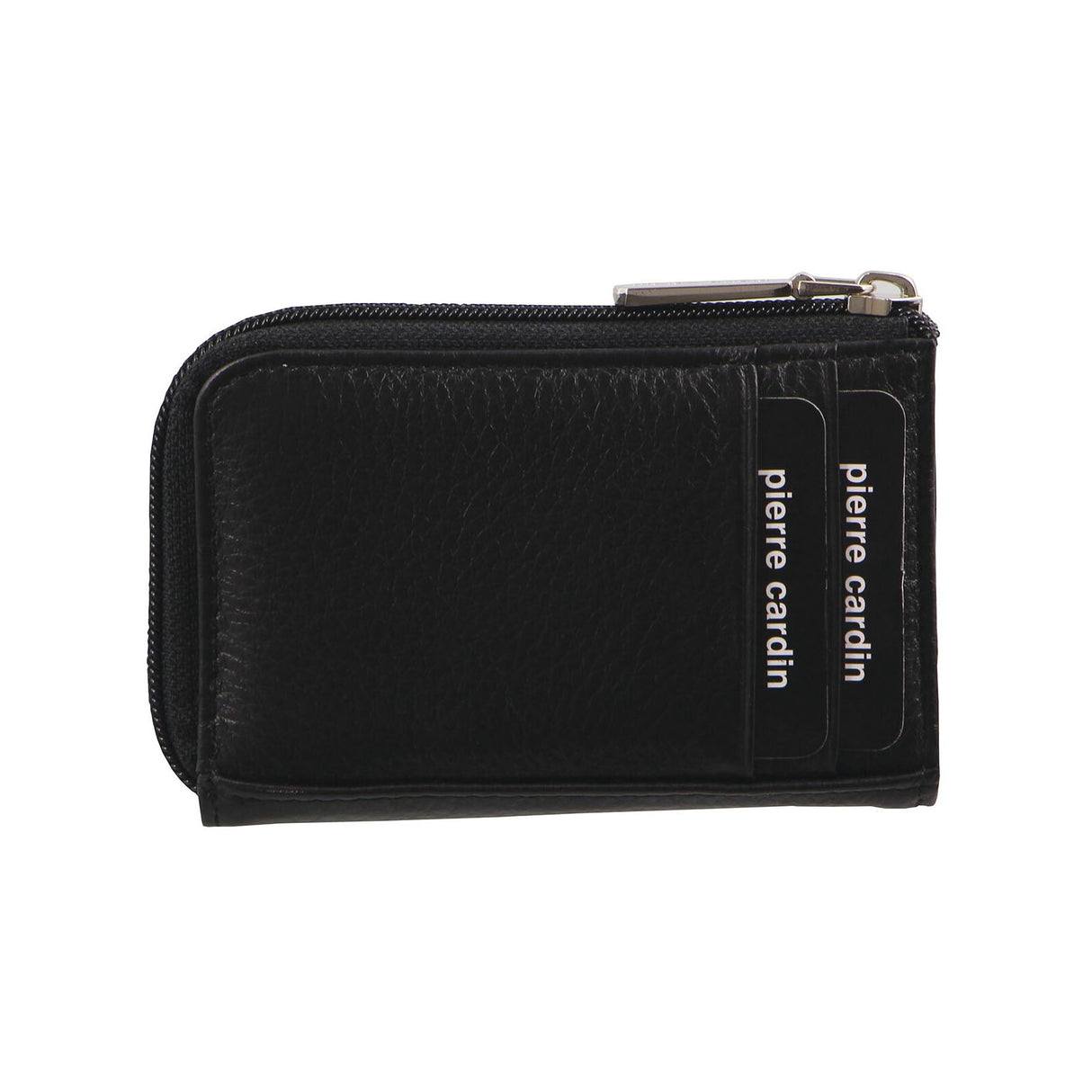 Pierre Cardin Mens Key & Credit Card Holder Italian Leather Wallet - Black