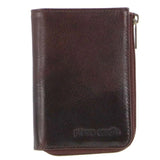 Pierre Cardin Mens Key & Credit Card Holder Italian Leather Wallet - Chocolate