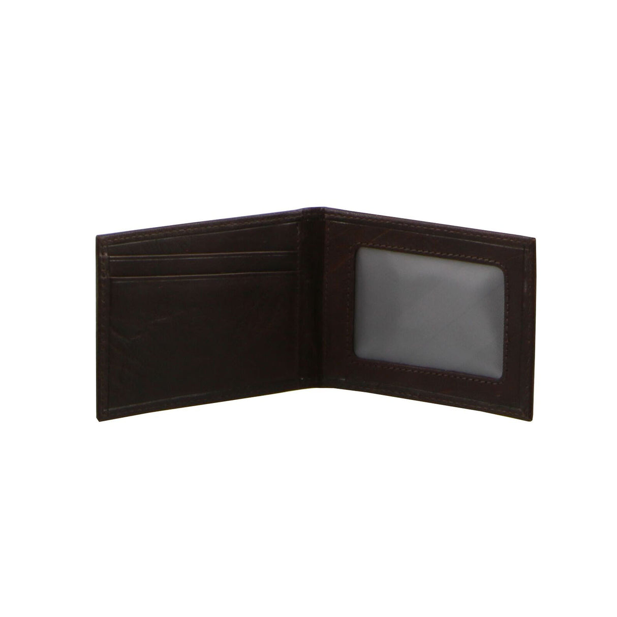 Pierre Cardin Mens Rustic Leather Bi-Fold Wallet Card Holder - Brown