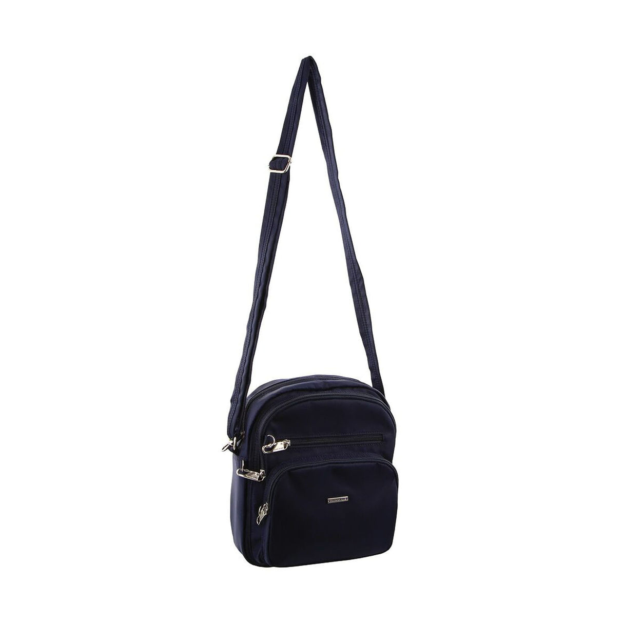 Pierre Cardin Nylon Shoulder Cross Body RFID Anti-Theft Slash Proof Bag Travel - Navy