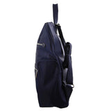 Pierre Cardin Nylon RFID Anti Theft Slash Proof Backpack Bag - Navy