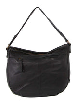 Pierre Cardin Woven Leather Ladies Cross-Body Bag - Black