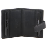 Pierre Cardin Mens Leather Bi-Fold Wallet Credit Card Holder w/ RFID Protection - Black