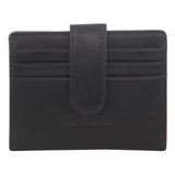 Pierre Cardin Mens Leather Bi-Fold Wallet Credit Card Holder w/ RFID Protection - Black