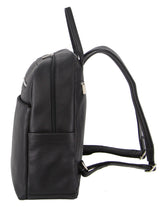 Pierre Cardin Mens Leather Business Backpack - Black