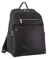 Pierre Cardin Mens Leather Business Backpack - Black