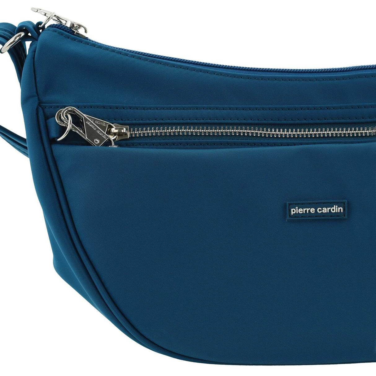 Pierre Cardin Slash Proof Anti Theft RFID Nylon Crossbody Bag in Turquoise