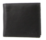 Pierre Cardin Mens Tri Fold Leather Wallet w/ RFID Protection - Black