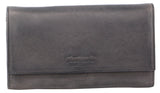 Pierre Cardin  Womens Soft Italian Leather RFID Purse Wallet - Black