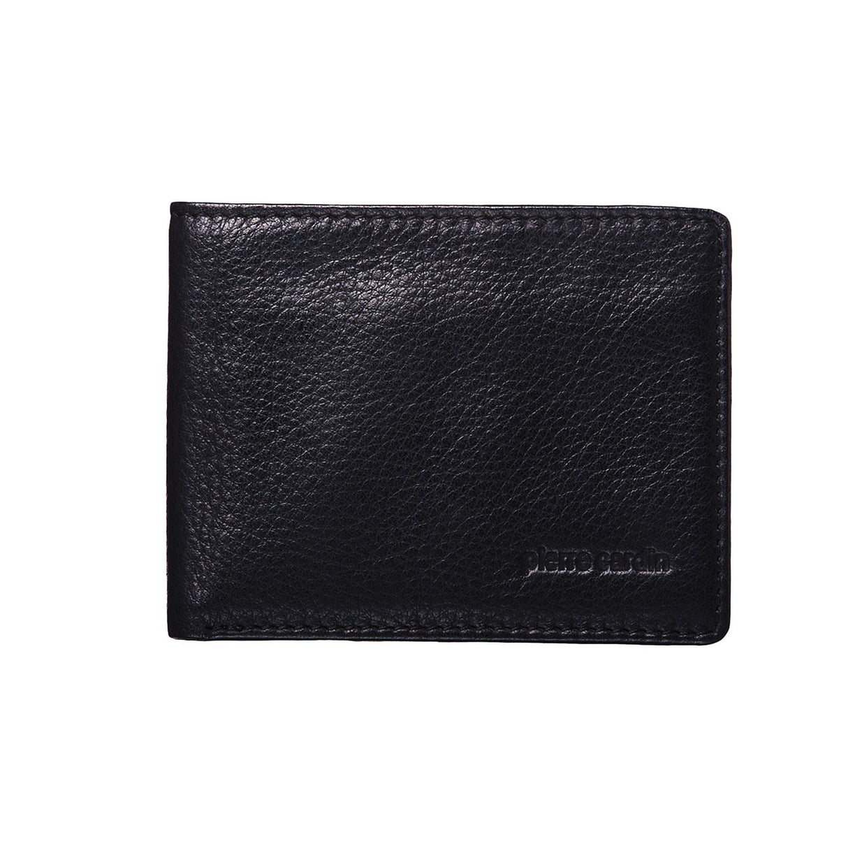 Pierre Cardin Mens Genuine Italian Soft RFID Bifold Slim Wallet - Black