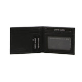 Pierre Cardin Mens Genuine Italian Soft RFID Bifold Slim Wallet - Black