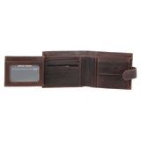 Pierre Cardin RFID Mens Wallet Bi-Fold Genuine Italian Leather w GIFT BOX  - Brown