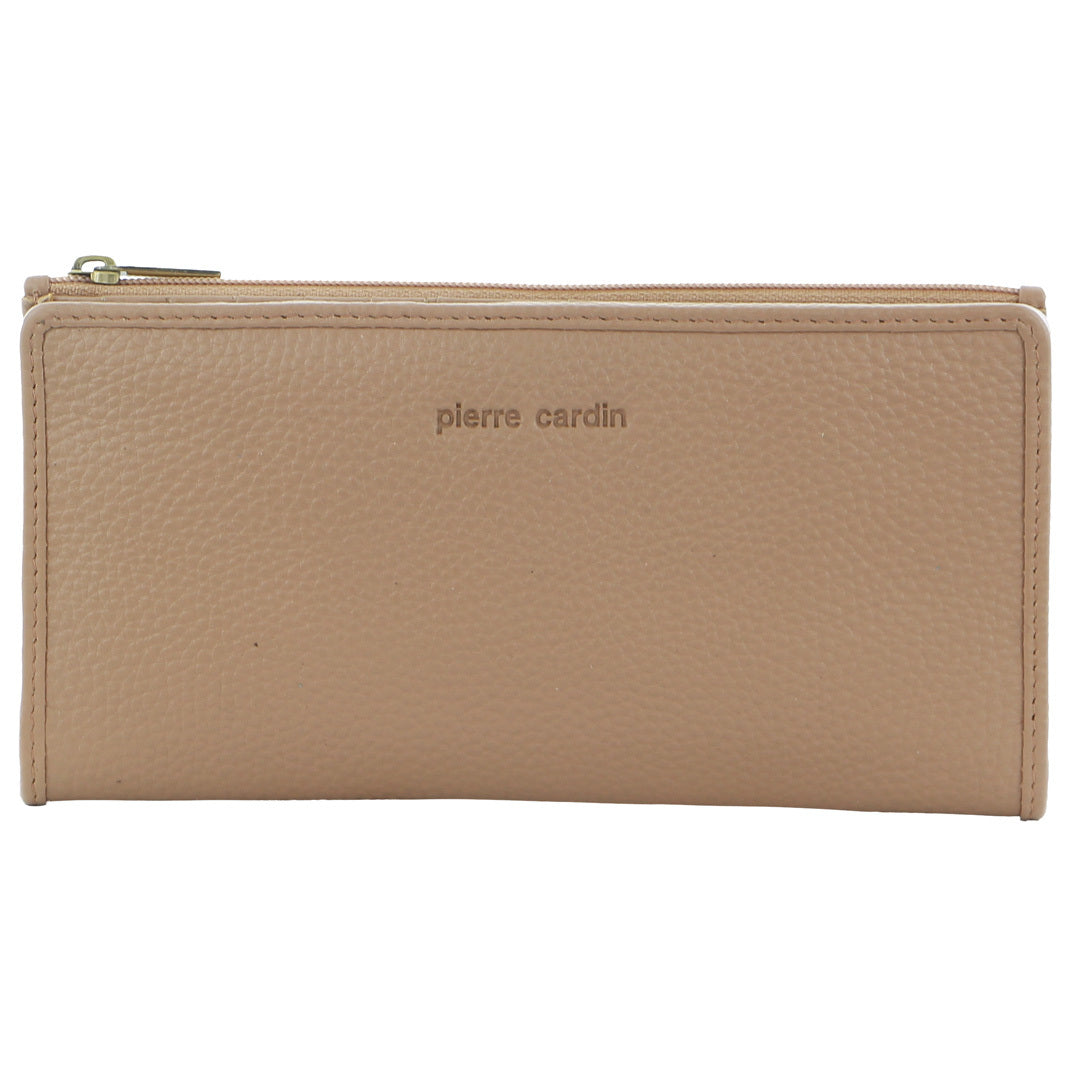 Pierre Cardin Womens Soft Italian Leather RFID Purse Wallet - Burro