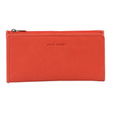 Pierre Cardin Womens Soft Italian Leather RFID Purse Wallet - Orange