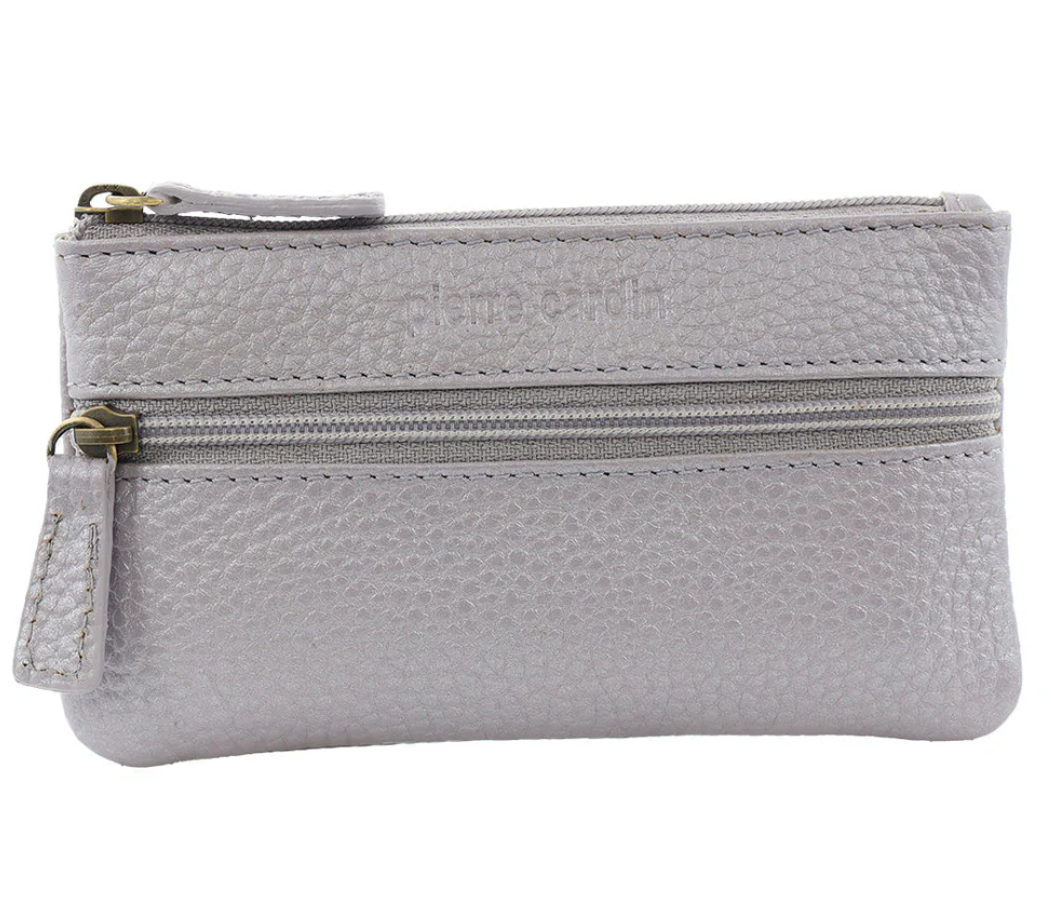 Pierre Cardin Womens Genuine Leather RFID Coin Purse Wallet - Titan