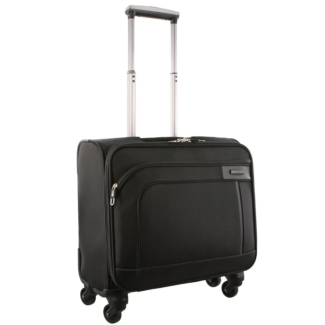 Pierre Cardin 4-Wheel Mobile Office/Cabin Case Travel Luggage Suitcase - Black