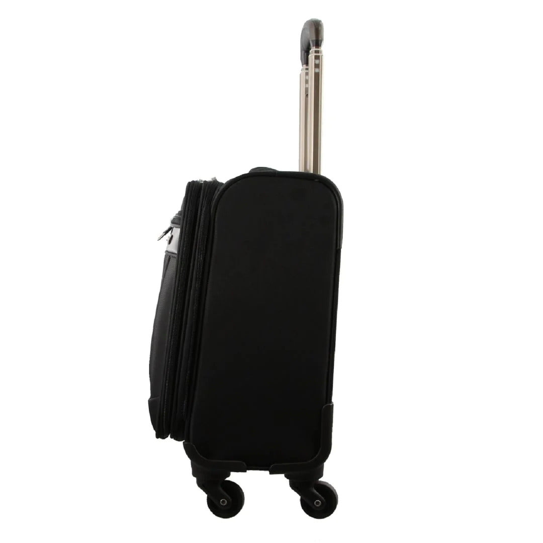 Pierre Cardin 4-Wheel Mobile Office/Cabin Case Travel Luggage Suitcase - Black