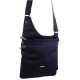 2Pc Set Pierre Cardin RFID Cross Body Bag Anti-Theft Slash Proof - Navy and Grey