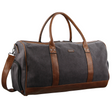 Pierre Cardin Canvas Mens Travel Bag Duffle Weekend Overnight Business Luggage - Black