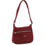 Pierre Cardin Anti-Theft Crossbody Bag Slash Proof RFID Blocking - Wine