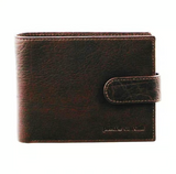 Pierre Cardin Mens Leather Wallet Flap Credit Card Slots RFID - Chestnut