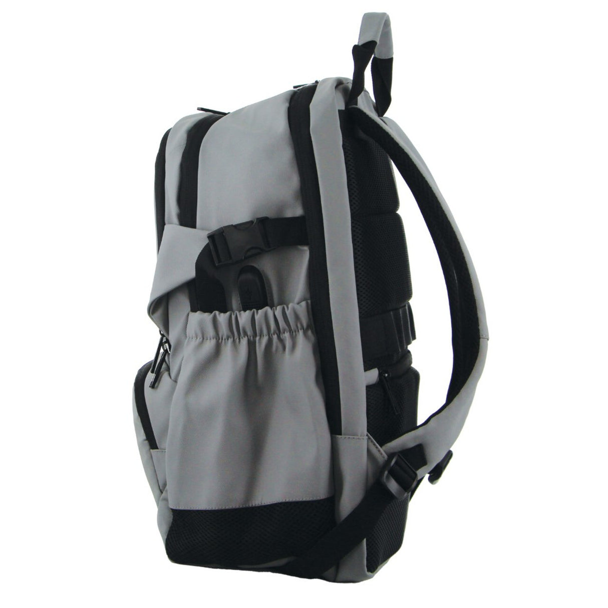 Pierre Cardin Backpack Bag Travel & Business Built-in USB Port Outdoor - Grey