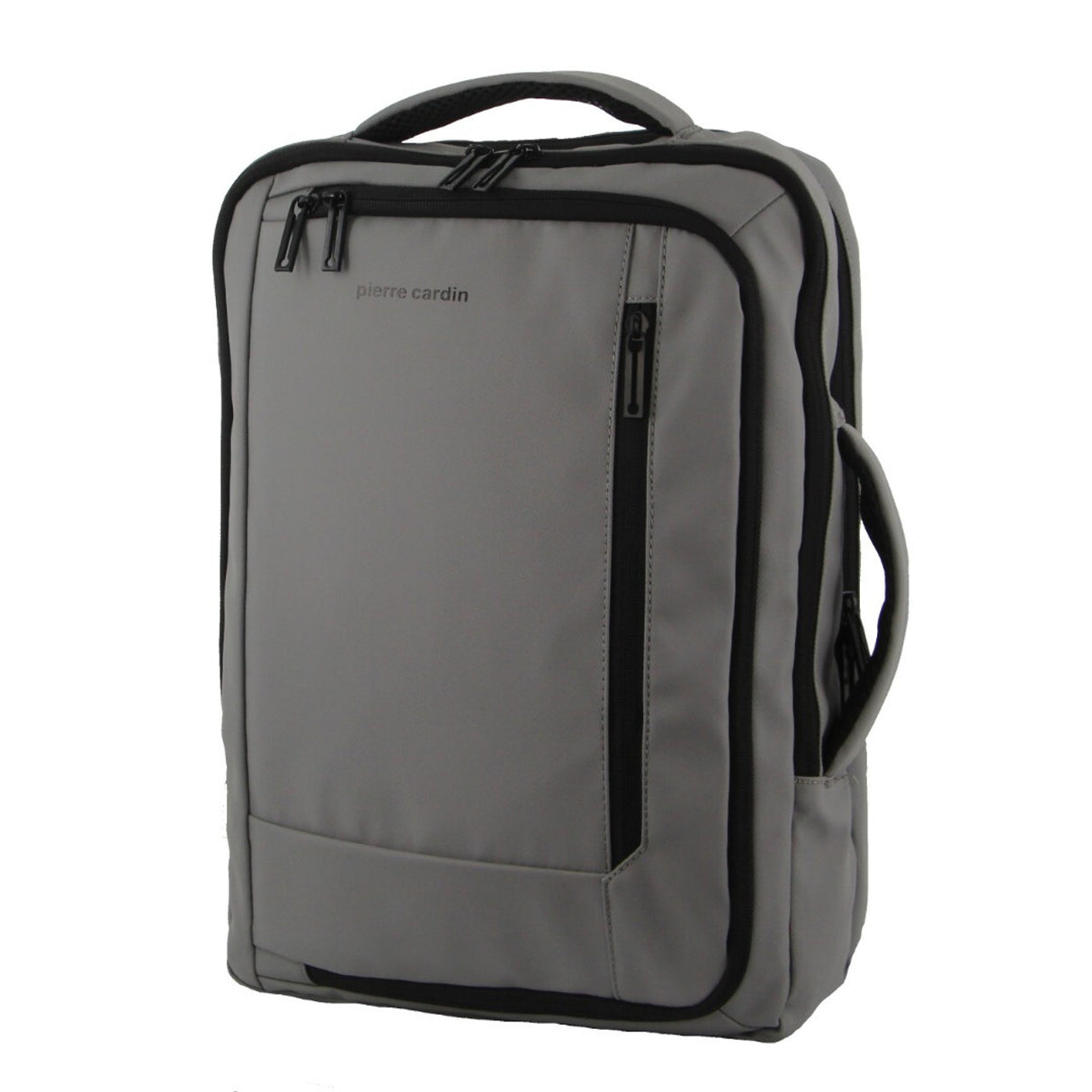 Pierre Cardin Backpack 15" Laptop Bag Briefcase Built-in USB Port Travel - Grey