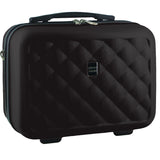 Pierre Cardin Beauty Case Hard Shell Makeup Cosmetic Organizer Travel - Black