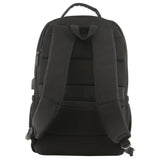 Pierre Cardin Travel & Business Backpack Bag w/ Built-In USB Port in Black