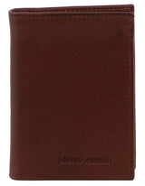 Pierre Cardin Mens Rustic Genuine Leather Wallet RFID in Brown