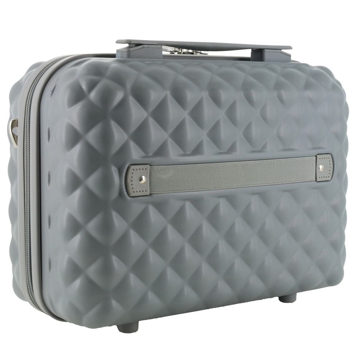 Pierre Cardin Beauty Case Hard Shell Makeup Cosmetic Organizer Travel in Grey