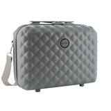 Pierre Cardin Beauty Case Hard Shell Makeup Cosmetic Organizer Travel in Grey