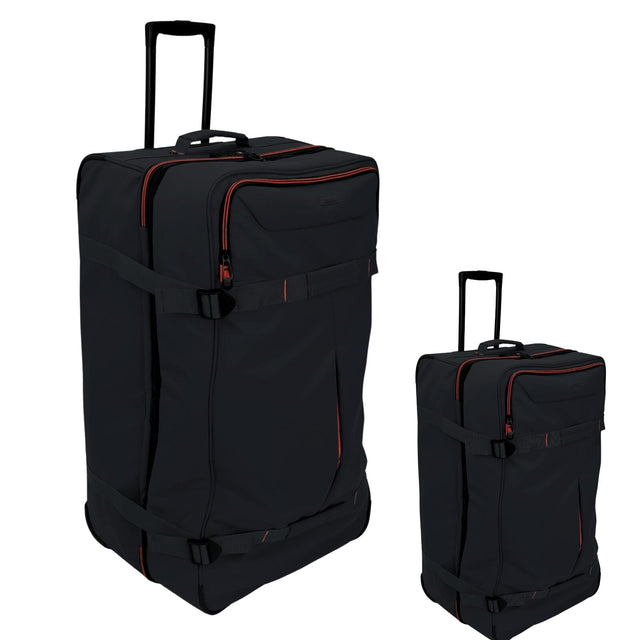 Set of 2 Pierre Cardin Water-Repellent Trolley Bags - Medium (72cm) & Large (82cm) - Expandable with TSA Lock