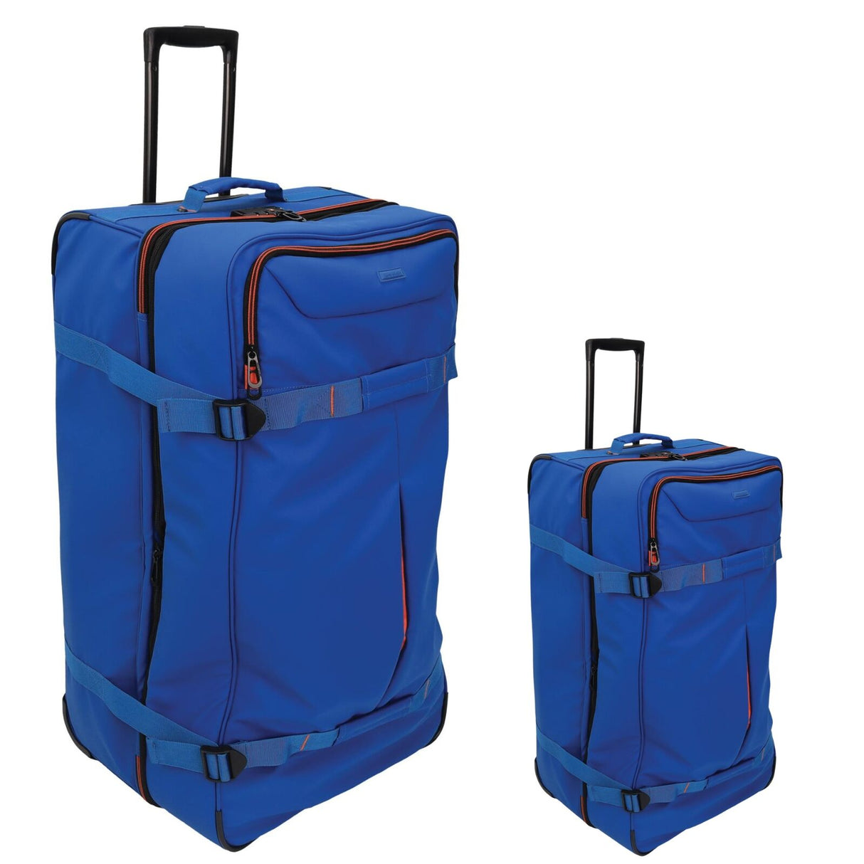 Set of 2 Pierre Cardin Water-Repellent Trolley Bags - Medium (72cm) & Large (82cm) - Blue, Expandable, TSA Lock